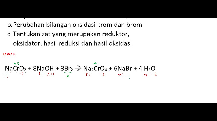 Yang dimaksud dengan reaksi oksidasi berdasarkan peningkatan dan penurunan bilangan oksidasi adalah