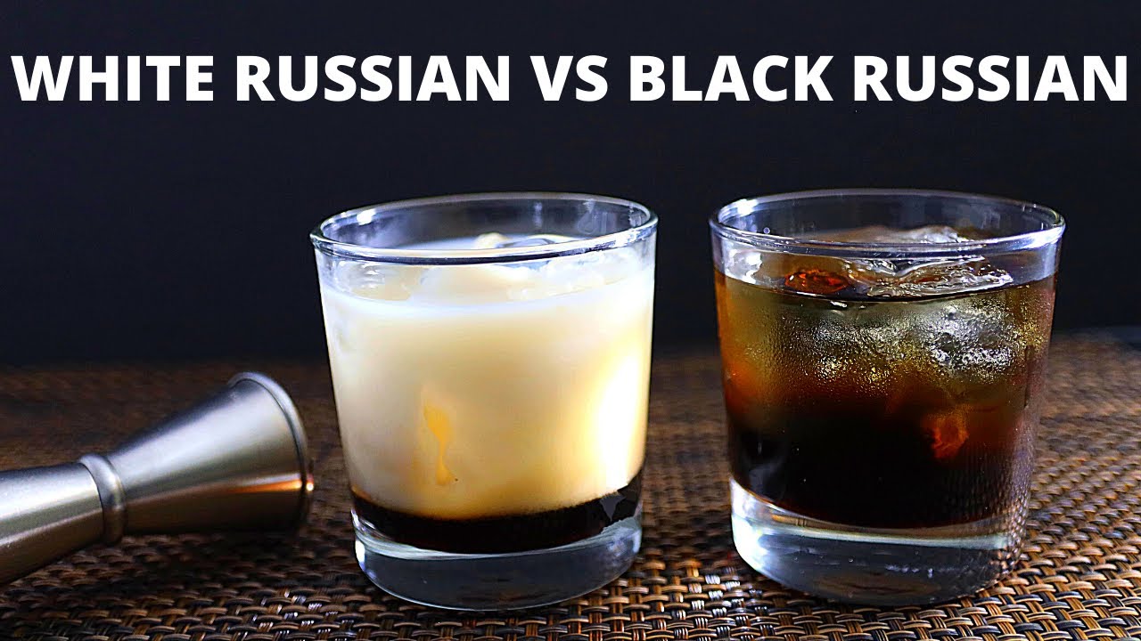 How To Make Black Russian VS White Russian Cocktail - YouTube