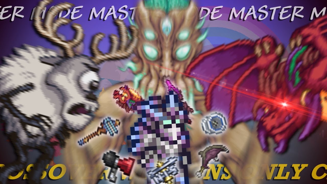 Can You Beat MASTER MODE Terraria With ONLY CROSSOVER WEAPONS?