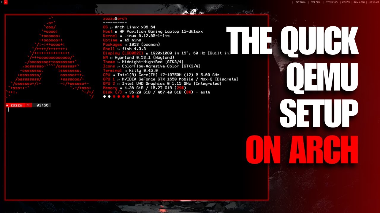 How to Setup Virtual Machines on Arch Linux (QEMU + Virt-Manager + KVM ...