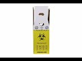 Cutie 27L cu sac Biohazard deșeuri anatomo-patologice ADR – Siguranță și protecție | Video 360°