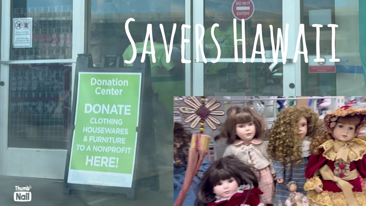 Took my donations to Savers in Waipahu - YouTube