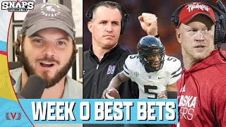 Week 0 Best Bets: Nebraska battles Northwestern, Vanderbilt-Hawaii prediction | SNAPS screenshot 4