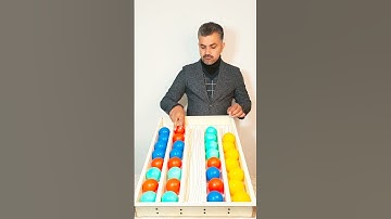 Fun & Chaos: Color Ball Sorting Challenge 🟢🔴🟡🔵 #shorts #ytshorts #games #asmr #satisfying #teamaxim