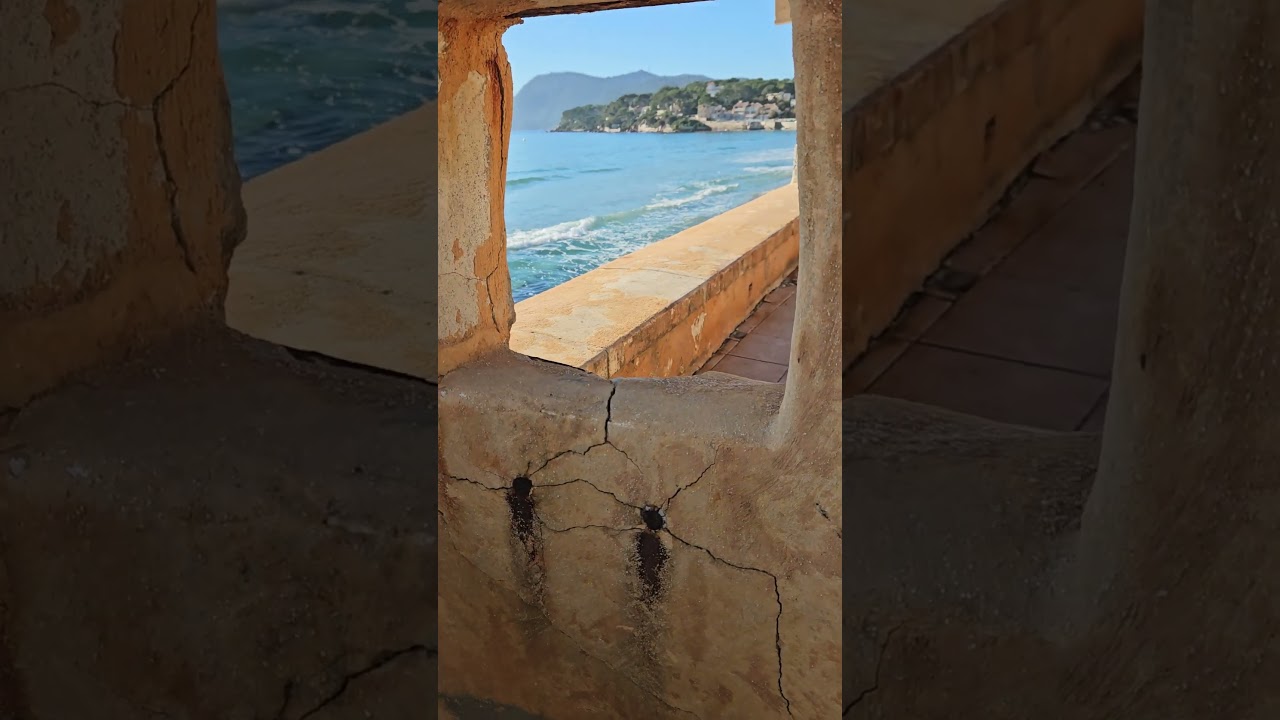 Magnifique vue avec bruits des vagues et mouettes 