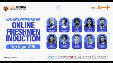 Online Induction Programme - LPU Online learners (July–August 2025 Session)