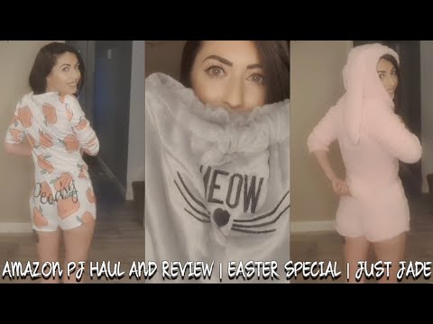 AMAZON PJ HAUL & REVIEW | EASTER SPECIAL | JUST JADE