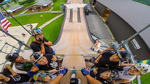 mega ramp crash...