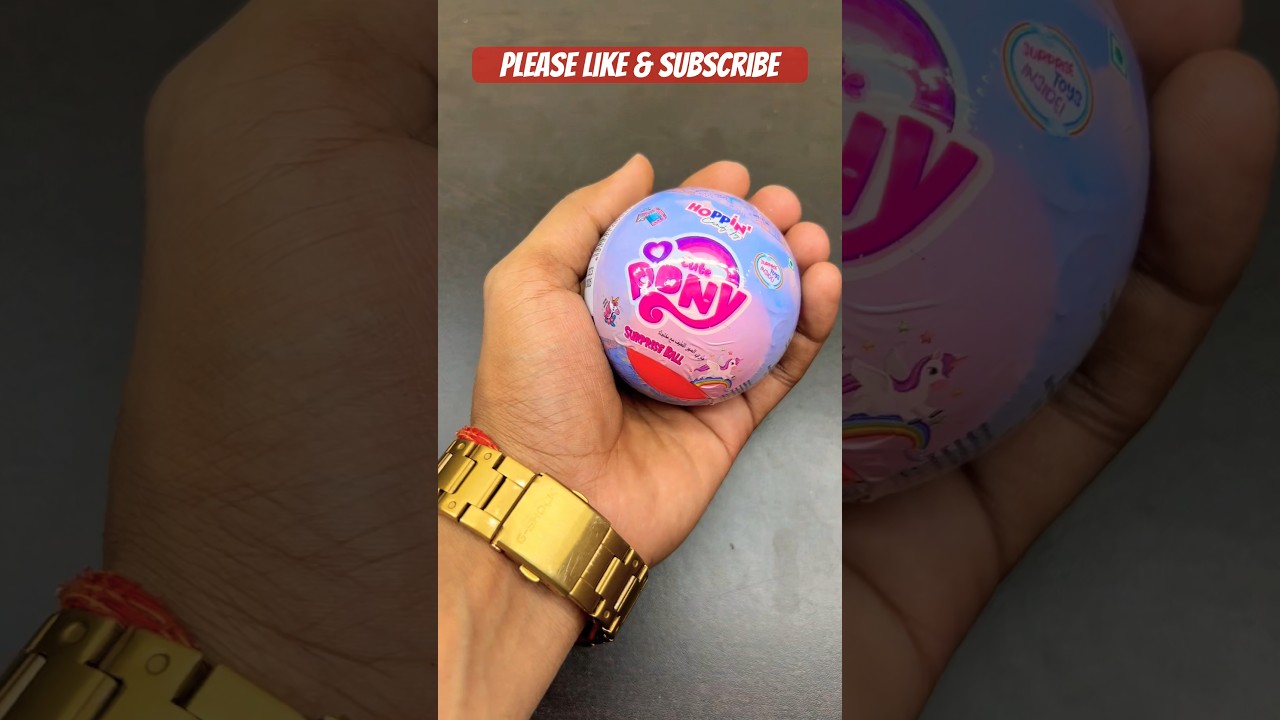 Hoppin candy toy Cute Pony surprise Ball | kinder joy | Cadbury gems | chocolate video 