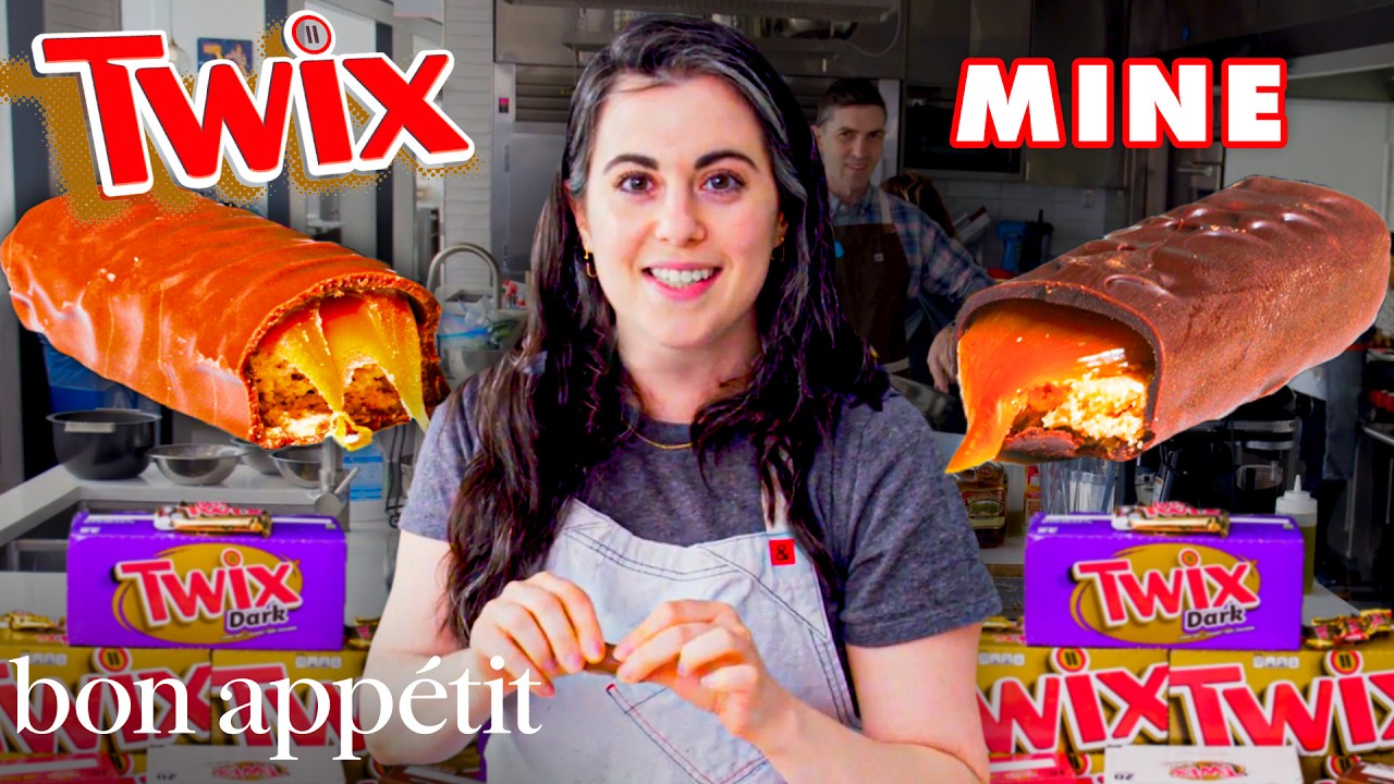 Pastry Chef Attempts to Make Gourmet Twix   Gourmet Makes   Bon Apptit