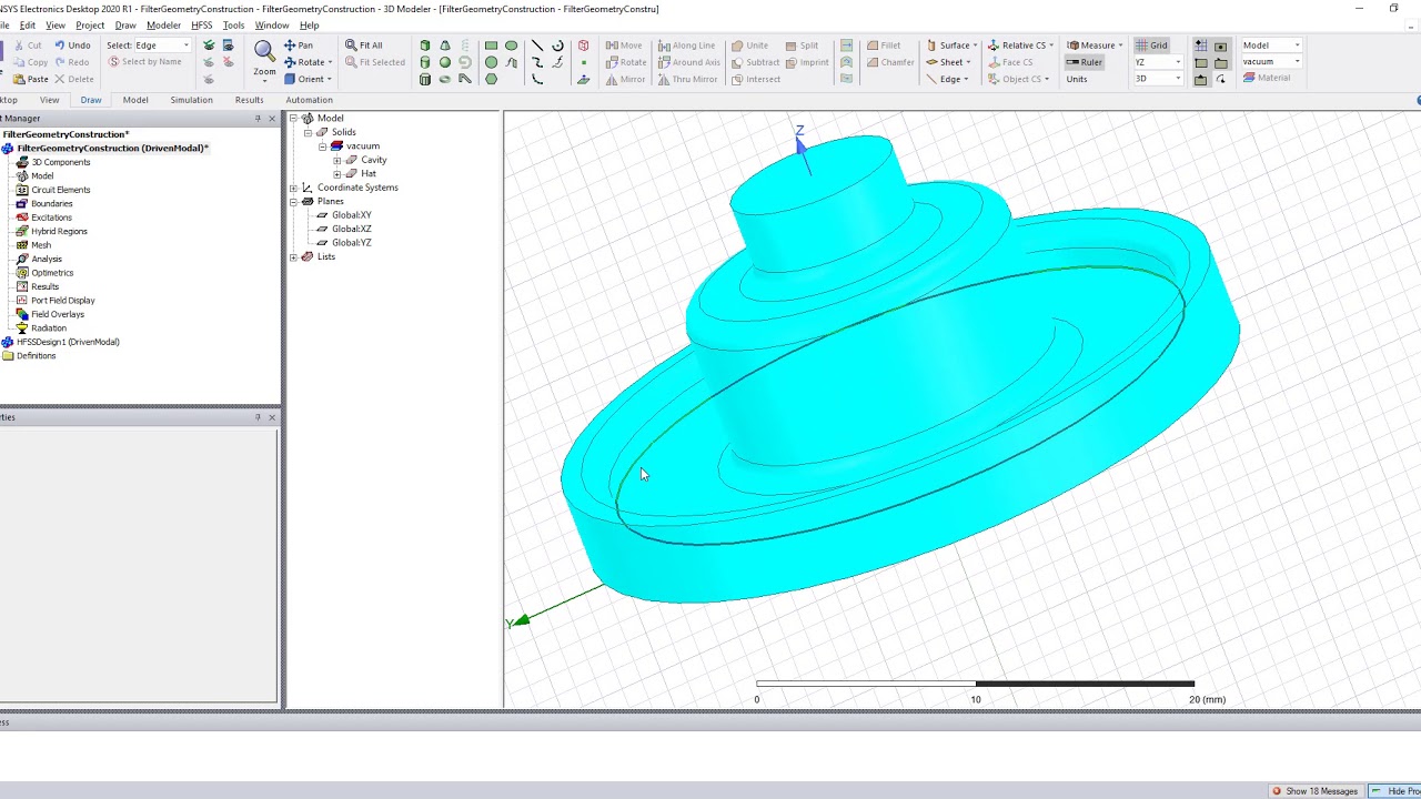 Geometry Construction of a Filter Section Part 2 YouTube