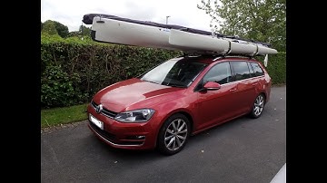 How to load a Hobie Tandem Island onto a car roof rack.