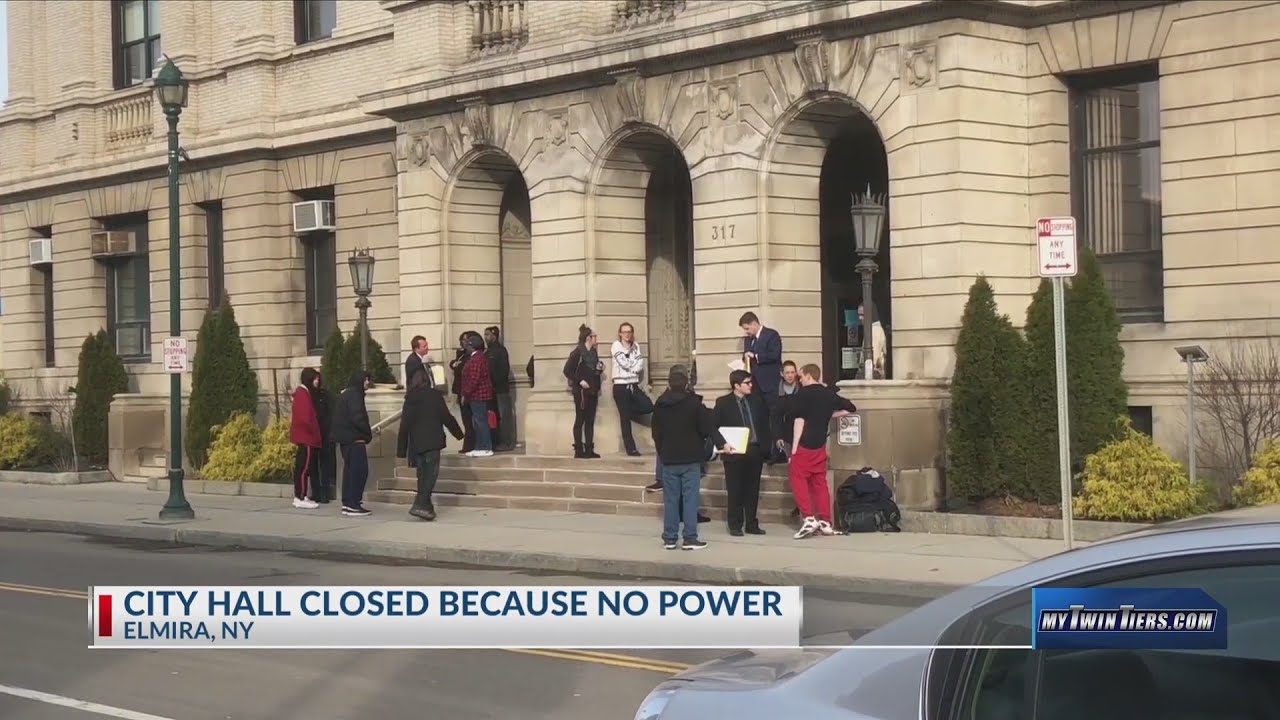 Elmira City Hall without power YouTube