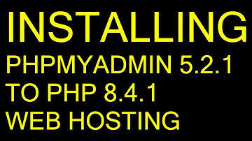 INSTALLING PHPMYADMIN 5 1 TO PHP 8 4