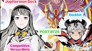 Digimon Card Game TS Jupitermon Wrath Security Control Deck POST BT26 Timeless Bond Competitive Play