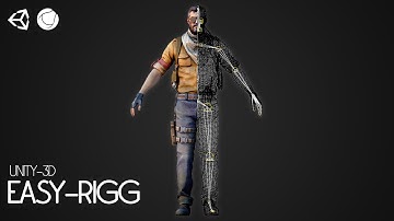 CHARACTER RIGGING WITH ANIMATIONS - WALK AND RUN - Unity 3D - Without Coding