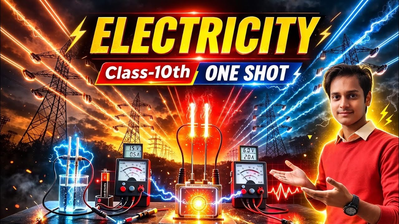 📚 10th Board Exam 2026 – Chapter 11 Electricity | Most Important Questions