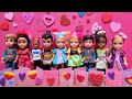 Benjamin likes little Anna ? Elsa &amp; Anna toddlers - Valentine's Day - Barbie dolls