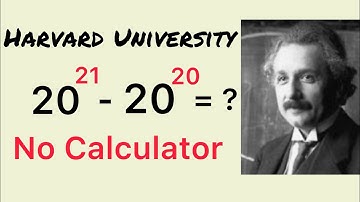 Harvard University Entrance Exam | Nice Exponent Simplification Math Problem | No Calculator Allowed