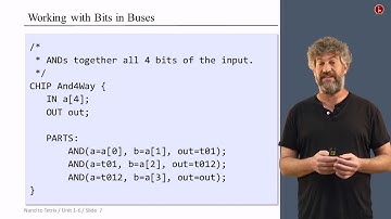 Unit 1.6: Multi-Bit Buses - Build a Modern Computer from First Principles: From Nand to Tetris