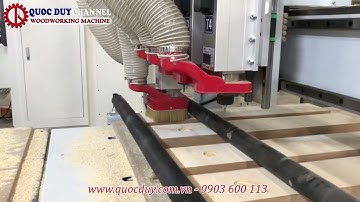 Máy Cnc Router 4 Đầu 2 Bàn Tự Động | Máy Phay Cnc Có Rulo Đè Phôi - SM 1350TC2 4 | SEMAC