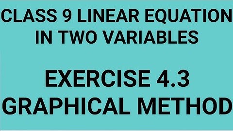 linear Equation in Two Variables Class 9 Exercise 4.3||NCERT||PSEB||CBSE||