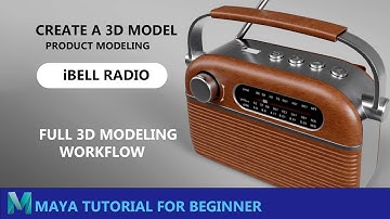 Radio | Product Modeling || Hard surface Tutorial in Autodesk Maya