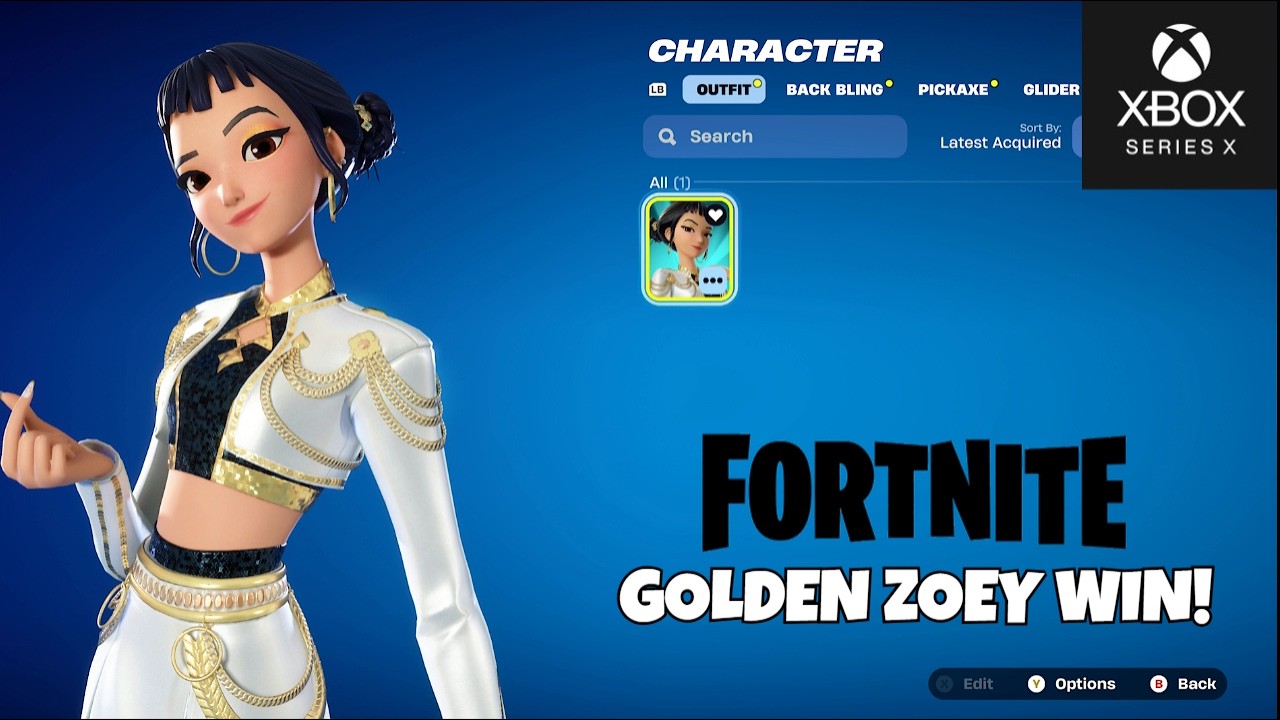 FORTNITE  GOLDEN ZOEY WIN! XBOX CHAPTER 7 SEASON 1