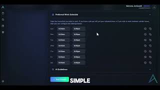 AchieveAI Tutorial: Setting Your Preferred Work Schedule