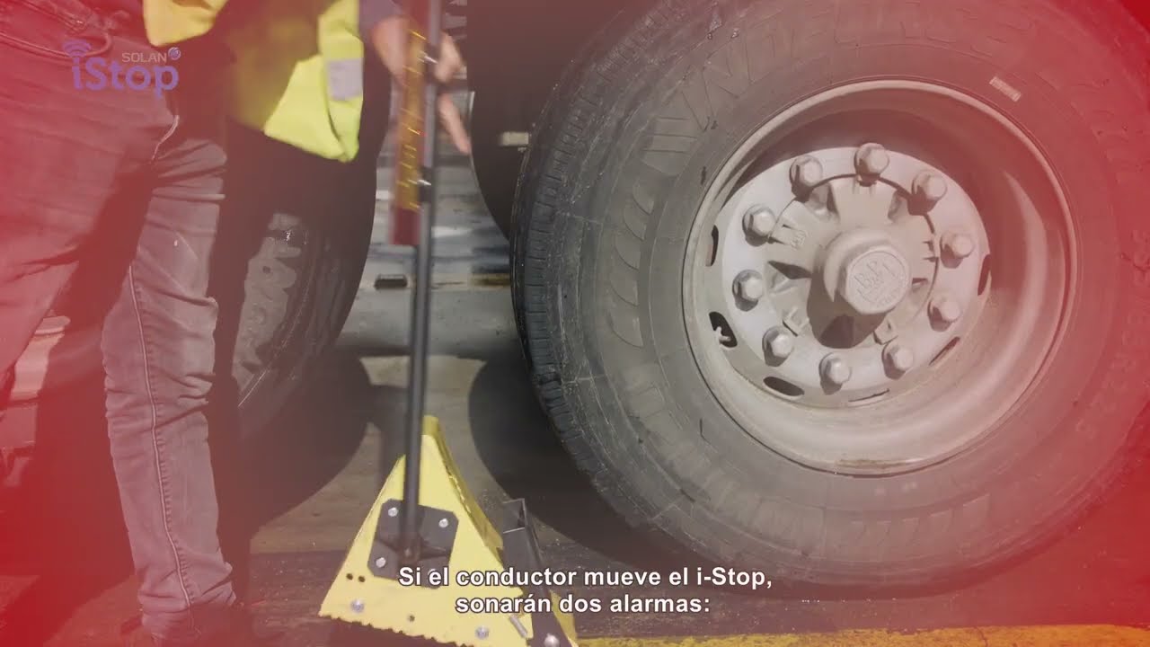 I Stop Sistema de comunicación para muelles de carga, con calzo inalámbrico y semáforos