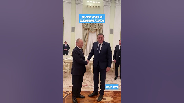 HAOS U BOSNI I HERCEGOVINI! Milorad Dodik sa Vladimirom Putinom u Moskvi!