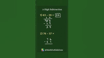 Subtraction of 2 Digit Numbers with Regrouping ✅💯 #math #2ndgrade #subtraction #mathshorts #maths