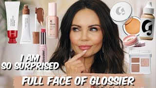 FULL FACE OF GLOSSIER | I AM SO SURPRISED | WHAT&#39;S WORTH IT, WHAT&#39;S NOT