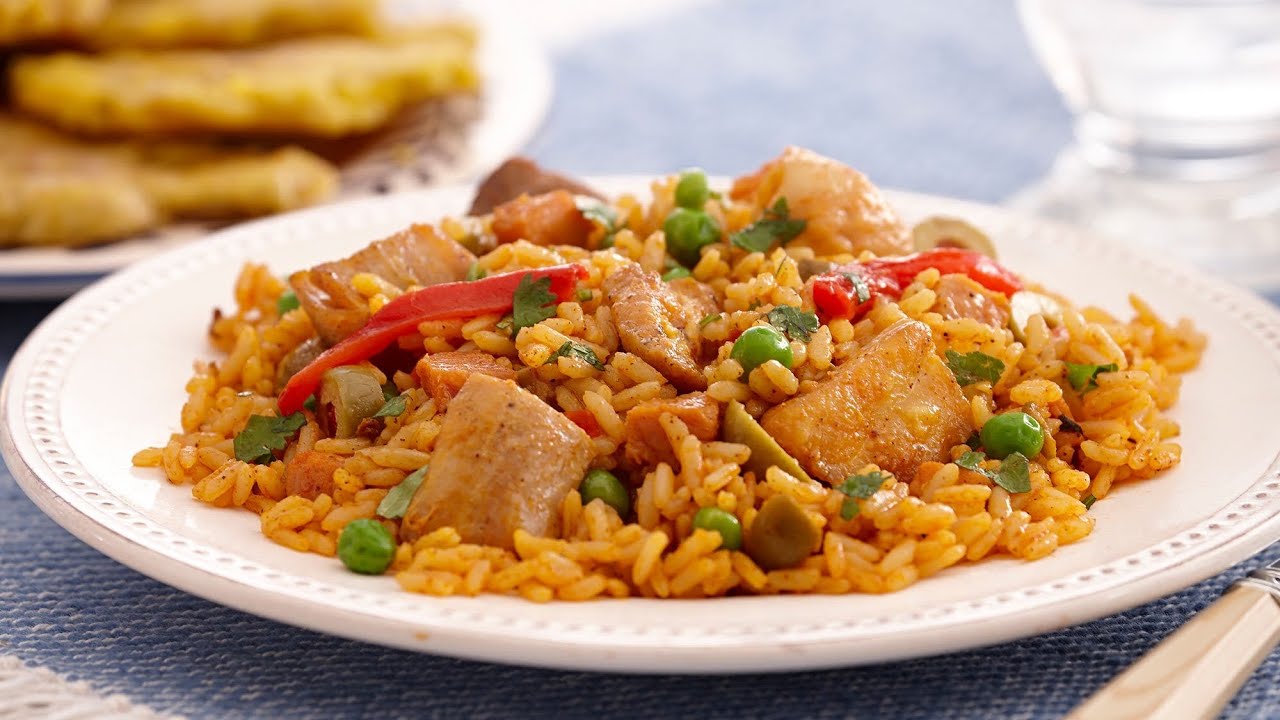 receta de arroz con pollo, arroz con pollo receta facil, arroz, pol...