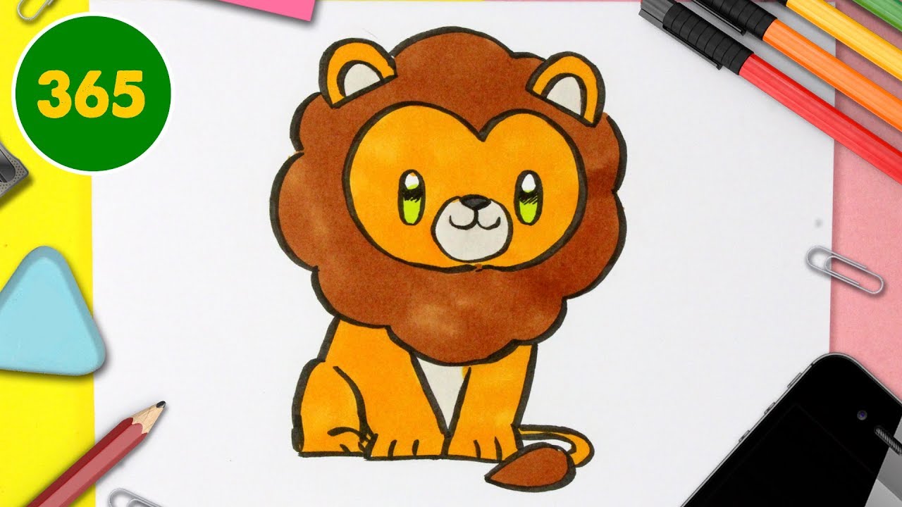 Comment Dessiner Un Leon Kawaii Comment Dessiner Des Animaux Kawaii Etape Par Etape Youtube