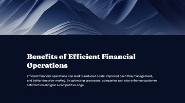 How to Optimize Financial Operations