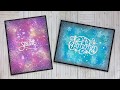 How To Distress Oxide Resist With Embossing Folder | Christmas Cards