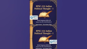 🌿BPSC-112 solved assignment🌿#bpsc112#ignou#ignousolvedassignment#baps#bapsh#ignouupdate#ignouexam