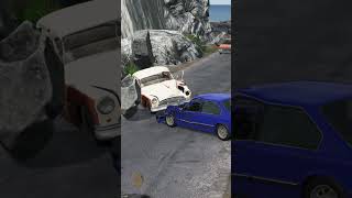 Welcome To Rockslide Island! | BeamNG-FUN #Shorts