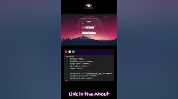 Glass Effect Login Form with HTML, CSS & JS #shorts #codingaxolotl