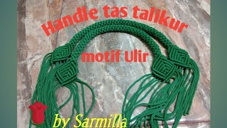 Tutorial handle tas tali kur motif Jagung part 1