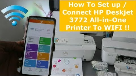 How to Set up/Connect HP Deskjet 3772  All-In-One Printer To WIFI !!