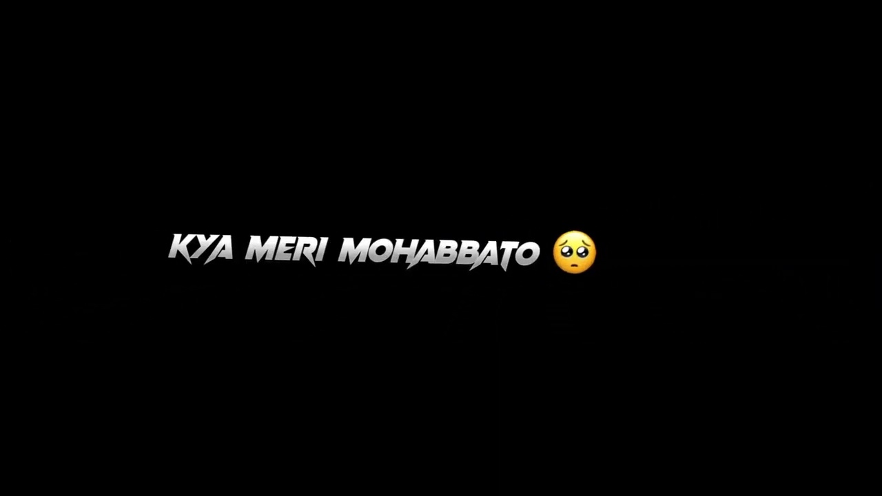 Kya meri mohabbato ka koi hisaab nahi hai   Instagram trending song  black screen status  lyrics
