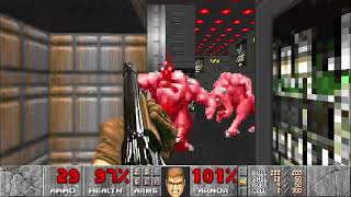 Let´s Play: DooM [E1M7  Computer Station] w/ commentary (UltraViolence 100%) Walkthrough