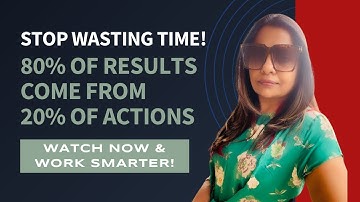 Day 3 | 80/20 Rule: Work Smarter, Not Harder | Productivity Hacks for Success!