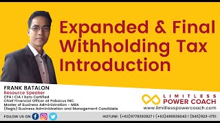 Expanded & Final Withholding Tax Introduction Webinar 05.23.2020