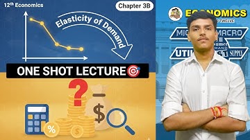 Class 12 Economics || Chapter 3B: ELASTICITY OF DEMAND || One Shot Lecture || Maharashtra Board🔥