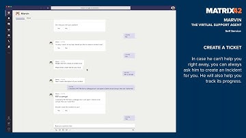 Marvin –The Virtual Support Agent