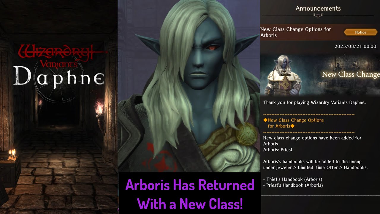 Arboris is Back and Now He Can Become a Priest! — Wizardry Variants ...