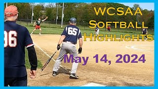WCSAA Softball Highlights - May 14, 2024